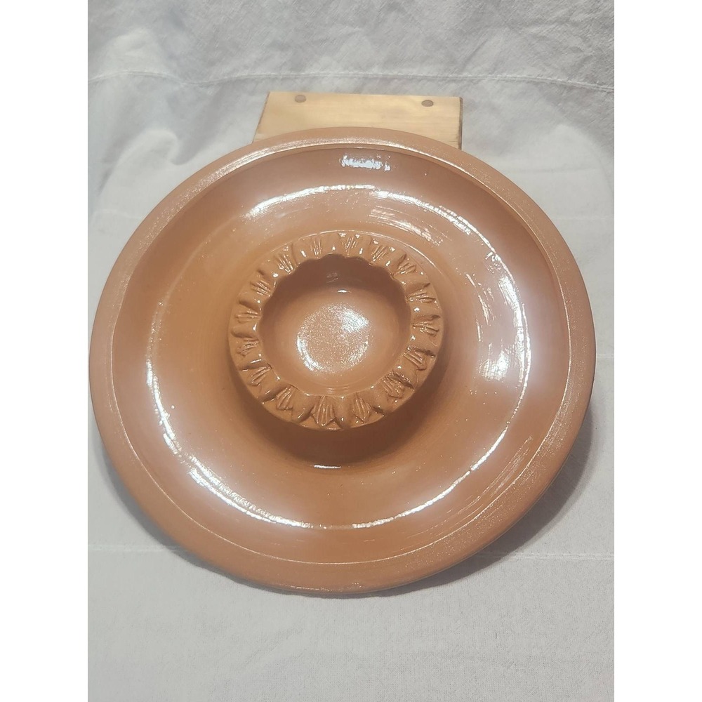 Boston Warehouse Terracotta Chip and Dip Serving Platter Made in Italy 13 inch